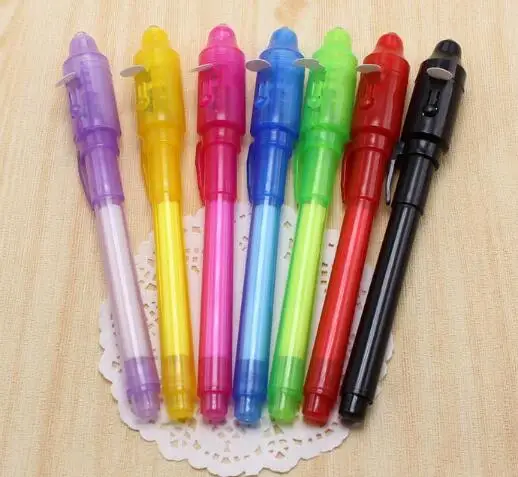 

Magic 2 in 1 UV Light Combo Creative Stationery Invisible Ink Pen Popular Random Color