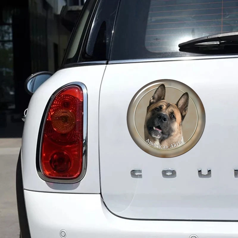 41603# Various Sizes PVC Decal American Akita Dog V3 Car Sticker Waterproof For Bumper Rear Window Laptop Refrigerator Toilet