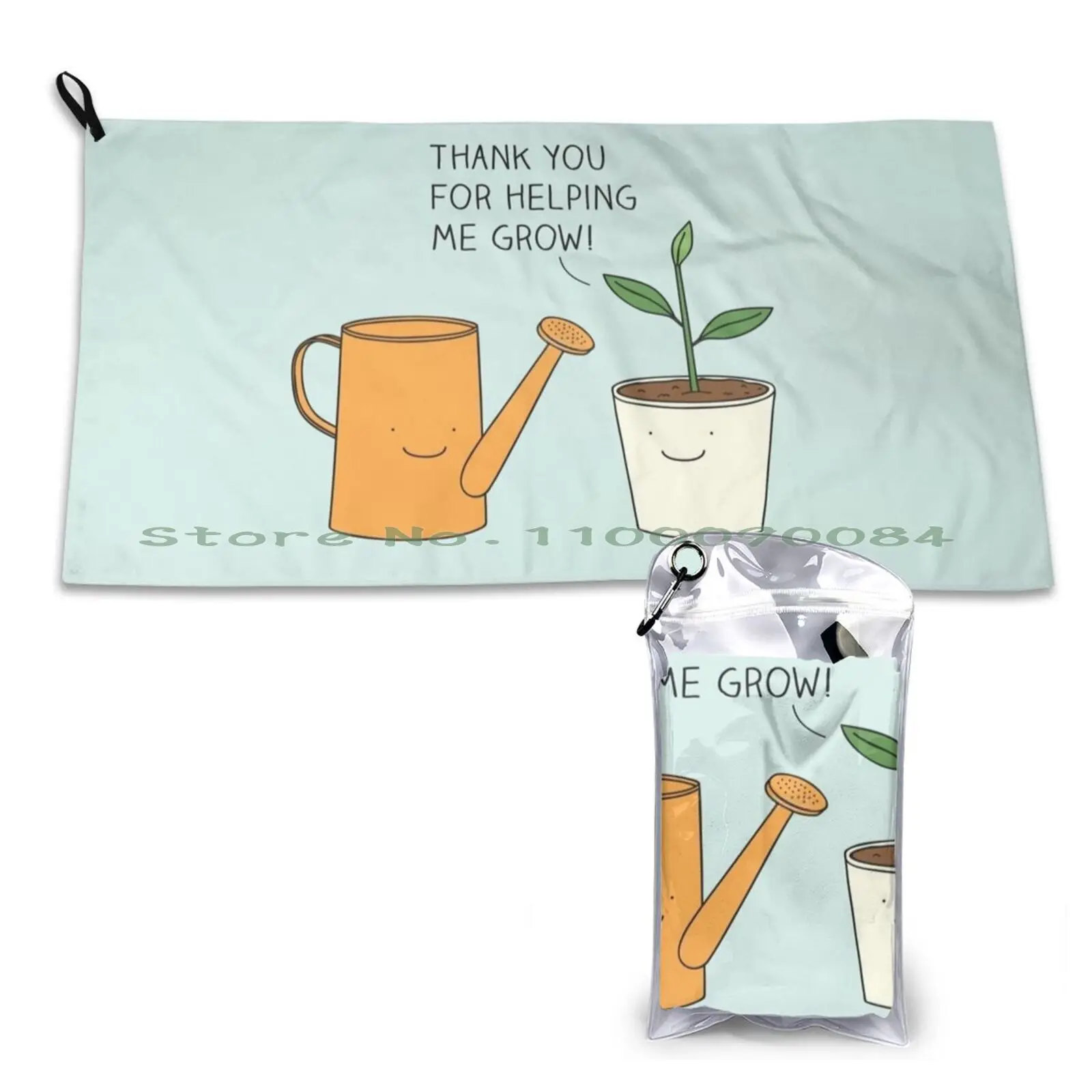 Спасибо, что помогли мне расти! Быстросохнущее полотенце для занятий спортом в тренажерном зале