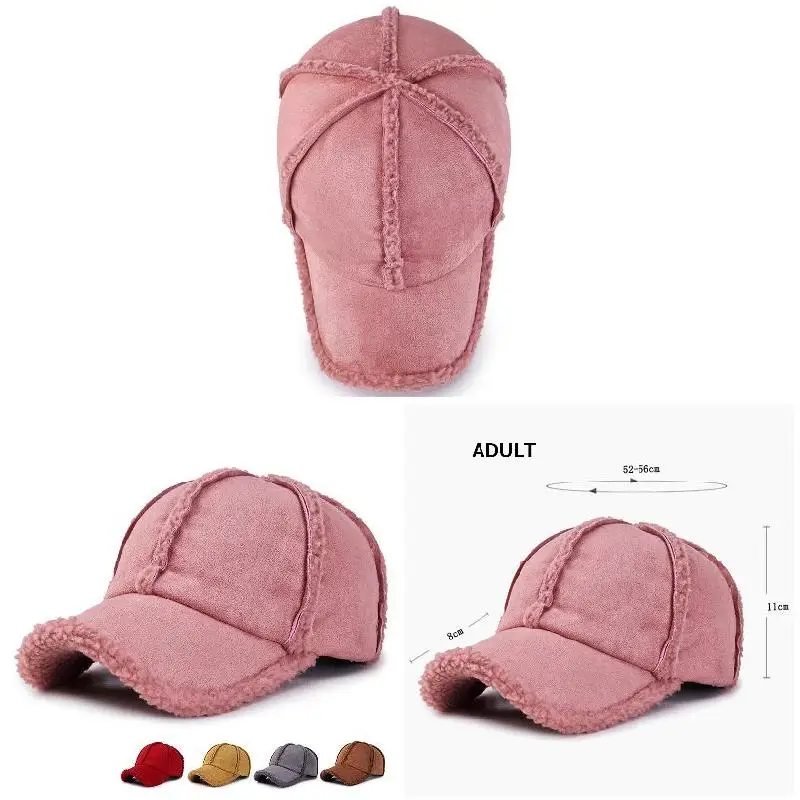 2022 Autumn Men Women Winter Hats Baseball Cap Warm Adjustable Sports Wool Solid Color Baseball Hats for Kids Fashion Female Cap