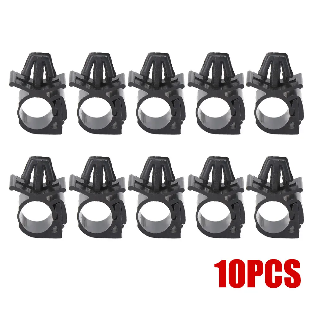 10pcs Car Wiring Harness Fastener Clips Cable Pipe Tie Wrap Cable Clamp Oil Pipe Beam Line Push Mount Retainer Clip Car Products