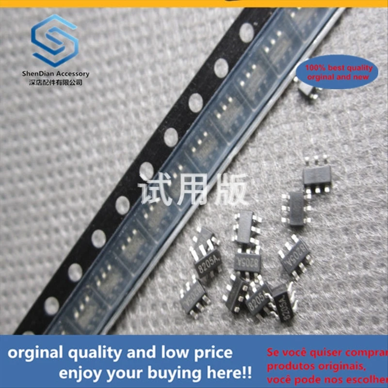 

50pcs 100% orginal new best quality FS8205A SOT23-6 lithium battery protection SOT-163 MOS tube silk screen 8205A