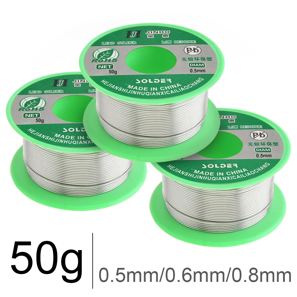 Welding Wires 0.5/0.6/0.8/1/1.2mm 63/37 FLUX 1.2% Tin Lead Tin Wire Melt Rosin Core Solder Soldering Wire Roll