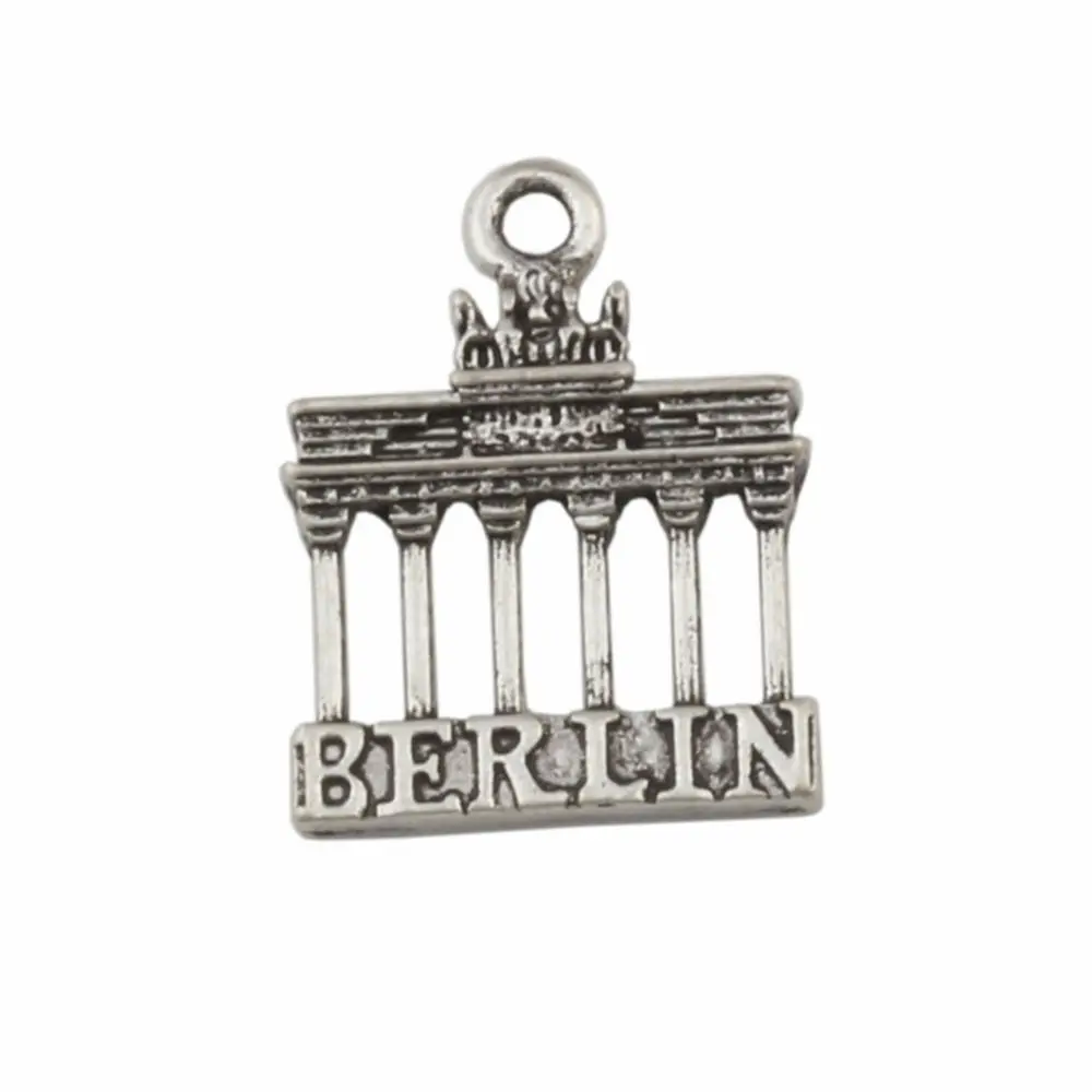100Pcs Alloy Brandenburg Gate Berlin Landmark Trip Charm For Jewelry Making Findings