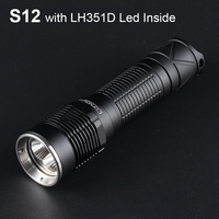 Convoy S12 with LH351D Flashlight 3*Led Driver Linterna 21700 High Powerful Flash Light Camping Fishing EDC Latarka Work Lamp