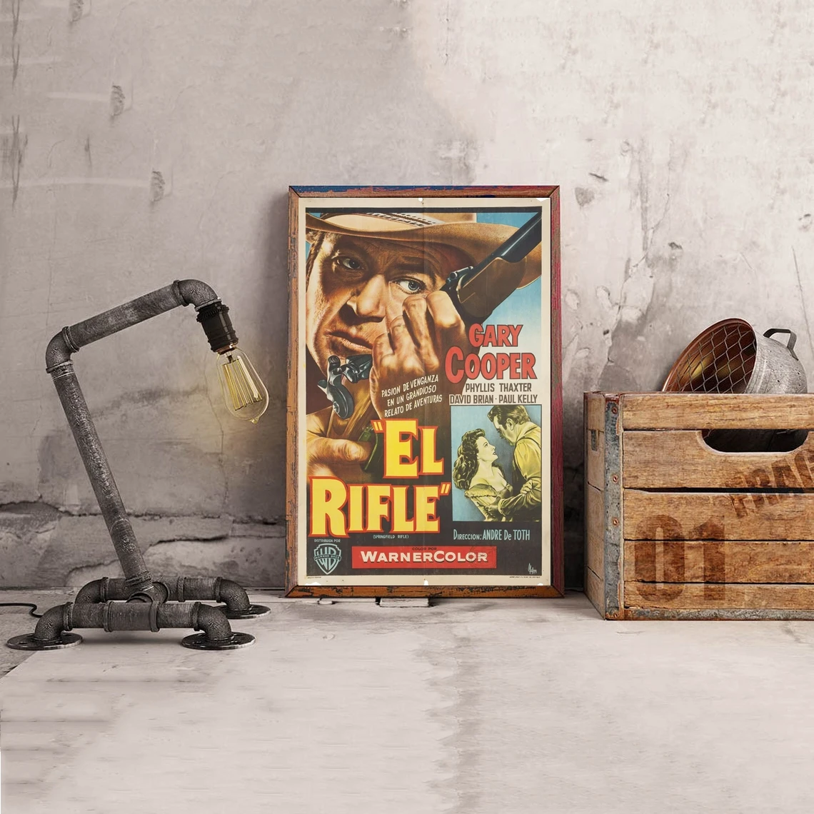 Springfield Rifle 1955 Argentine Movie Poster Classic Vintage Retro Canvas Print Art Poster Wall Painting Home Decoration