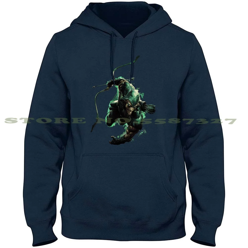 Green Arrow 100% Pure Cotton Hoodie Tshirt Green Arrow Oliver Queen Ollie Felicity Smoak Diggle Ray Palmer Atom David Ramsey