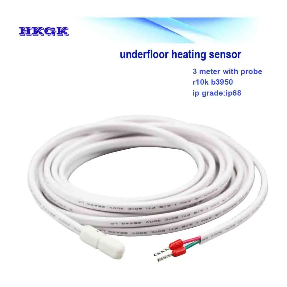 Indoor 3 meter cable floor heating sensor waterproof probe