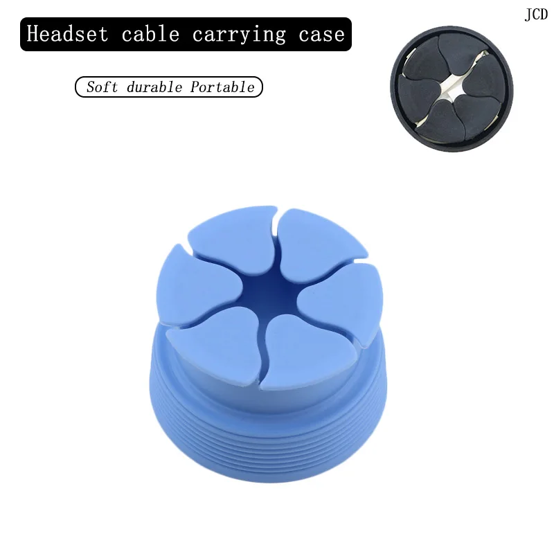 

Foldable Silicone Earphone Wire Organizer Box Data Line Cables Office Storage Box Case Container Headphone Protective Box Case