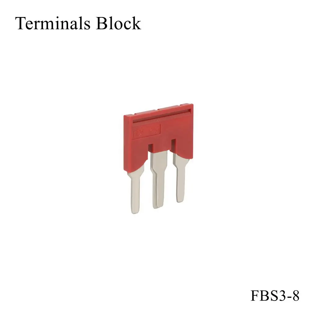 FBS 3-8 Spring Terminal Central Intercell Connector Din Rail Block ST Insertion Plug-in Bridge Short Connection Strip FBS3-8