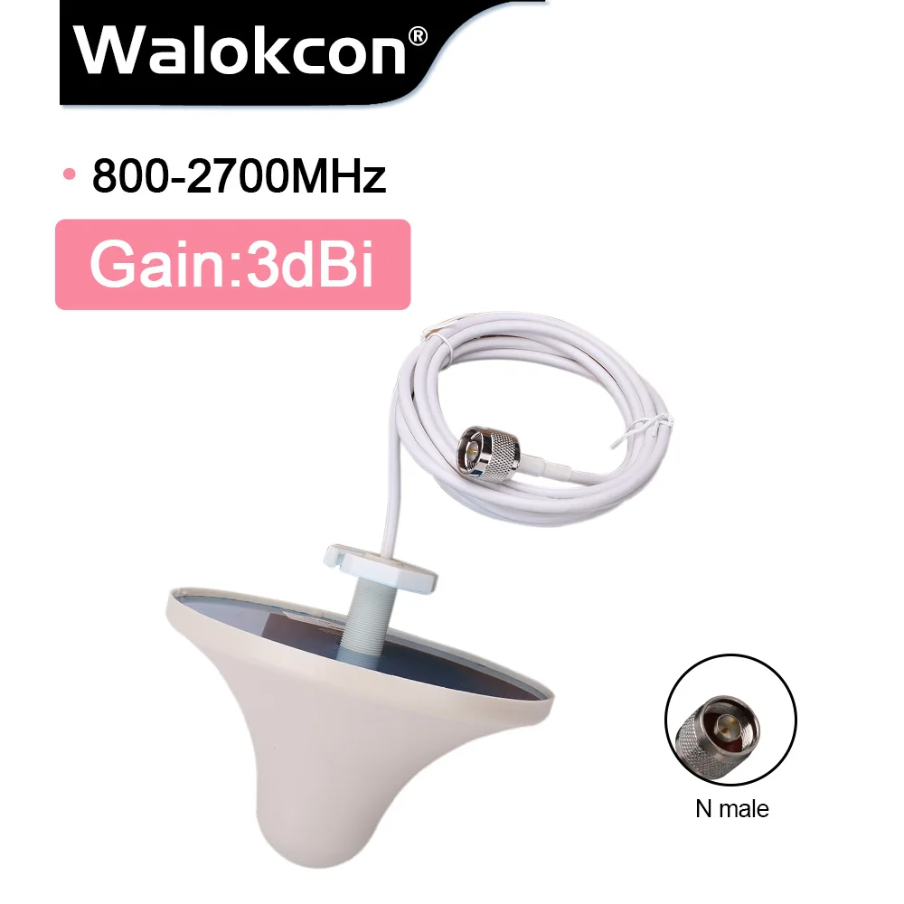 800mhz-2700mhz Indoor Antenna 2G 3G 4G For Internet Cellular Signal Booster Ceiling Antenna 3dBi Gain LTE GSM 900 2100 Network /