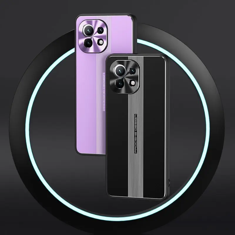 

Aluminum Alloy Ultrathin Metal Case For Xiaomi Mi10S 11Ultra Redmi K40Pro Case Soft TPU Frame For MIX4 MI11Lite Phone Back Cover