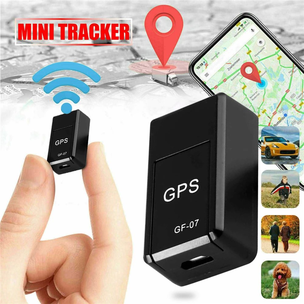 mini carro magnetico veiculo gps tracker tempo real rastreamento dispositivo gsm gprs localizador gps portatil gf07 01