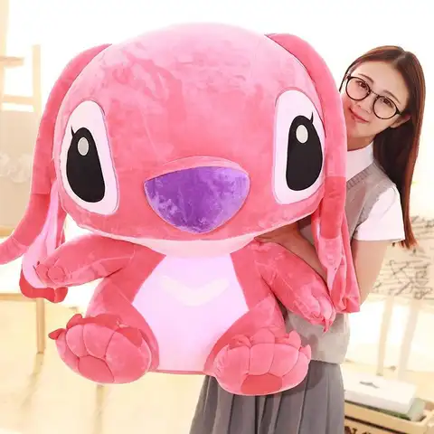 35-65 cm Aoger Lilo & Stitch Gefüllte Plüschpuppe Edition Stitch Rose Puppe Kreatives Kawaii Kissen Spielzeug Geburtstagsgeschenk für Mädchen Kinder