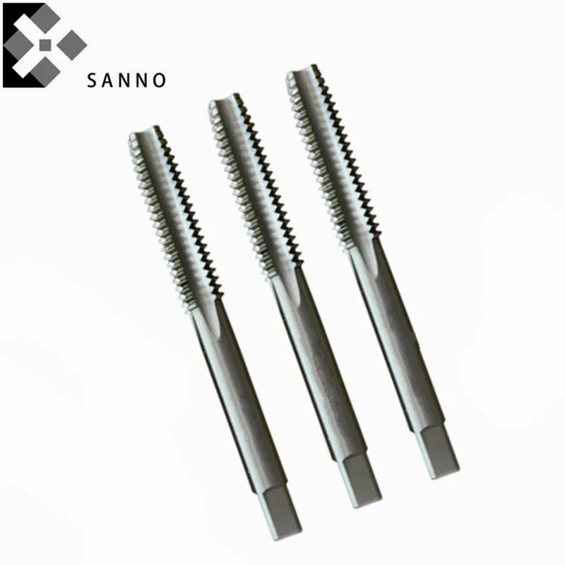 Torneiras Straight Flute Thread Tap Tapping Machine Ferramenta de Corte M5.1 M5.4 M5.5 M6.1 M6.3×1 M6.5×0.8 Pcs