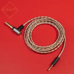 Cavo Audio bilanciato Hifi 6N per cuffie Sennheiser (on/Over Ear 6N OCC 99.99997% 4.4mm 2.5mm 3.5mm spine placcate in oro