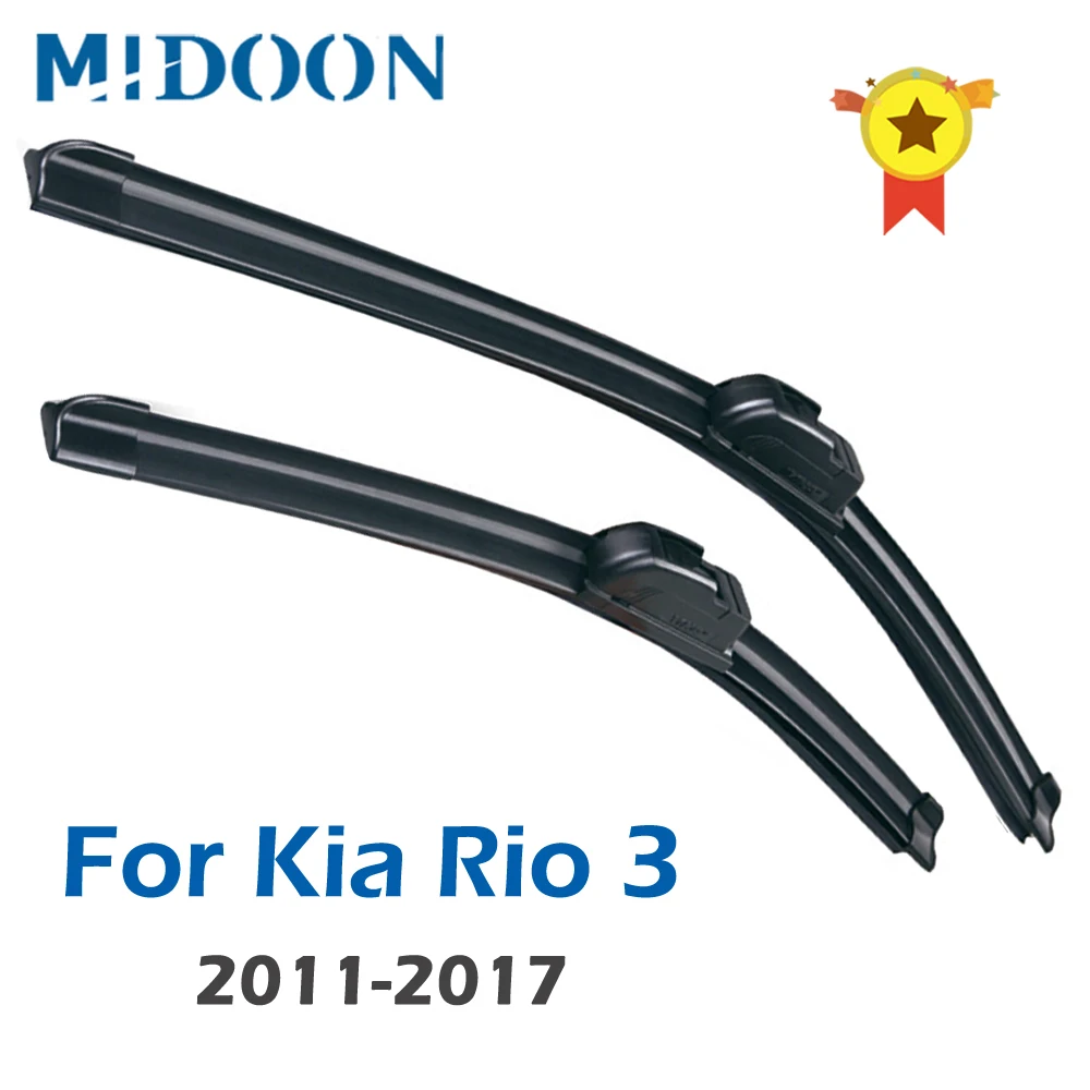 

MIDOON Wiper Front Wiper Blades For Kia Rio 3 UB 2011 - 2017 Windshield Windscreen Front Window 26"+16"