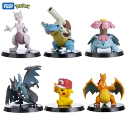 Pokemon Figures 6Pcs/Set Pikachu Blastoise Charmander Mewtwo High Quality Action Toys Model Pet Best Festival Gifts