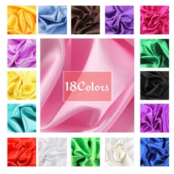 100cm*150cm 16Colors Silks and Satins Fabric Satin Color Butyl Silk Gift Box Lining Lieb Shiny fabrics Clothing Sewing Plain