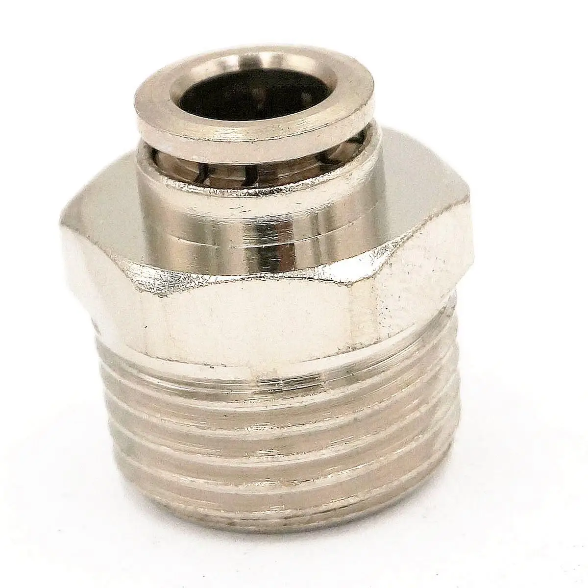 

1/2" BSP Male to Fit Tube O/D 8mm Pneumatic Nickel Brass Push In Connector Union Quick Release Air Fitting Plumbing