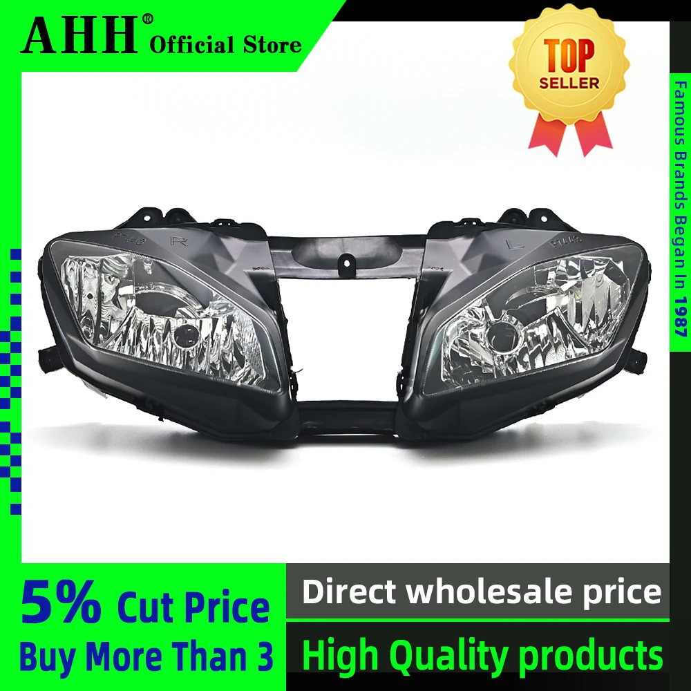 AHH Motorcycle Headlight Headlamp Head Light For YAMAHA YZF 600 R6 2008 2009 2010 2011 2012 2013 2014 2015 YZF-R6 08-15 Lamp