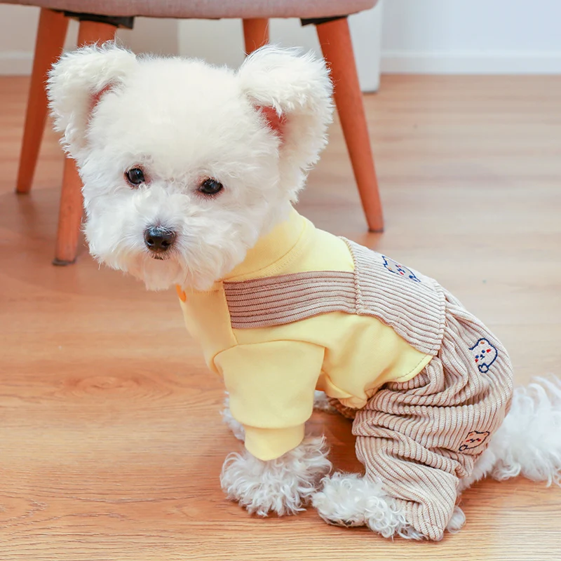 PETCIRCLE Dog Clothes Bear Bib Overalls For Small Dog Puppy Pet Cat Autumn And Winter Pet Cute Costume Pet Clothes Coat Jacket