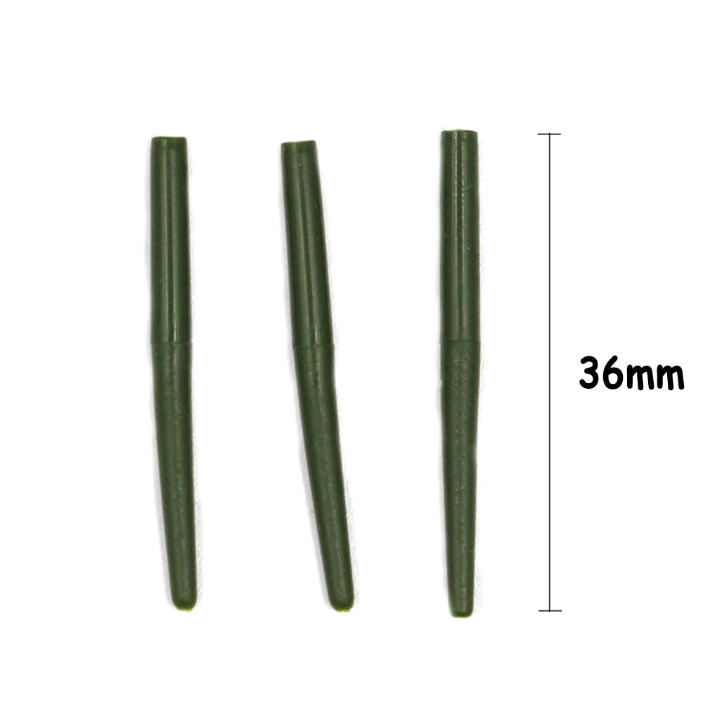 10/20PCS Carp Fishing Helicopter Rig Anti Tangle Sleeve Tubing Rubber Cone Sleeve Swivel Connector Sleeves for Carp Fishing Rig