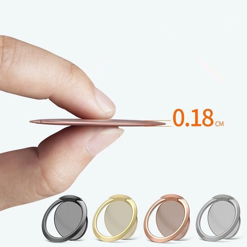Luxuriöser Metall-Handyhalter Universeller 360-Grad-Drehbarer Fingerring-Halter Magnetische Autohalterung Ständer Zubehör – Detail 19