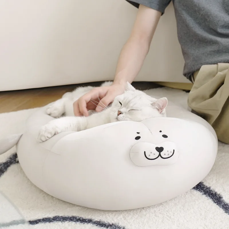 Cat bed seal cooling bed Plush Cat Pillow nesk fillers cushion Home supplies Designed pet bed Comfortable and breathable