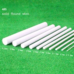 ABS Solid Round Bar Architecture Sand Table Military Model Details Modification Consumables Plastic Stick Length 10cm