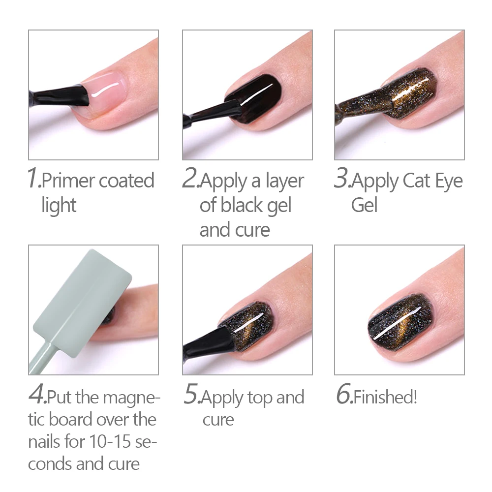 Bâton magnétique œil de chat pour vernis à ongles gel, effet de bande de ligne 3D, outils de stylo magnétique de bain pour vernis gel