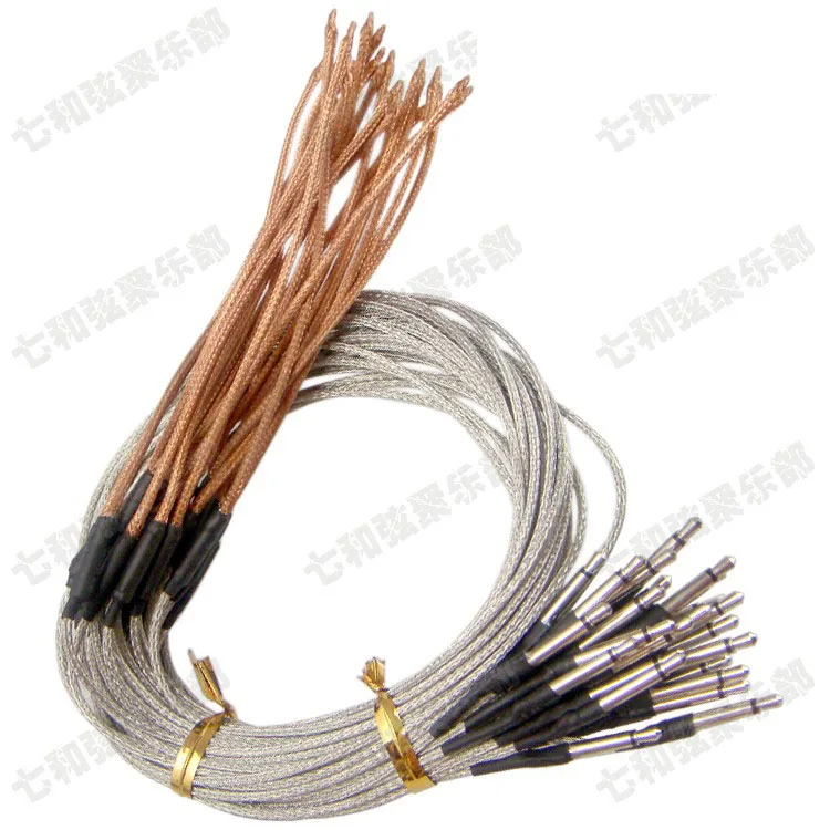 

10 Pcs Acoustic Guitar Under saddle Cable Piezo Pickup For EQ,Transducer Sensitivity Piezo Bridge Pickup Cable