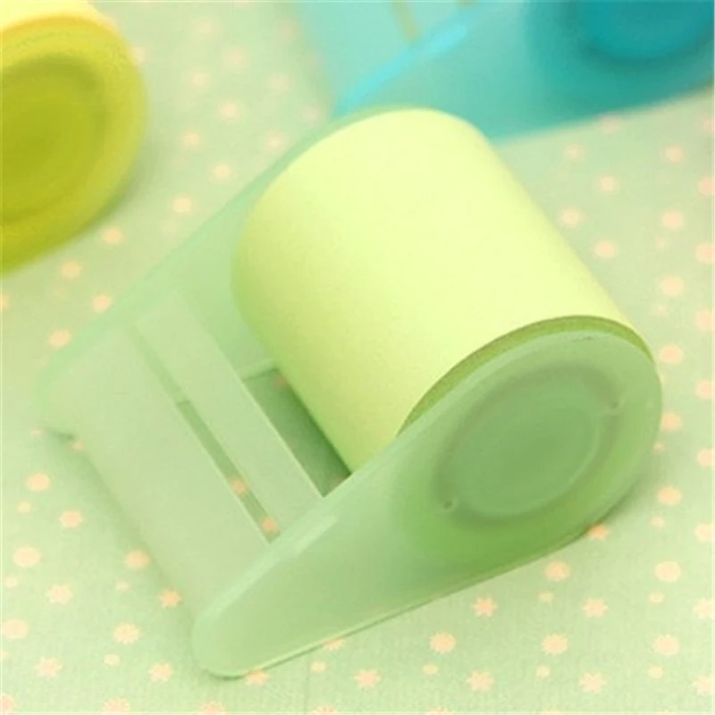 Kawaii Colorful Sticky Notes Set Roll Refillable Adhesive Paper 8M School supplies Memo Pad for Notebook Stationery Sticker