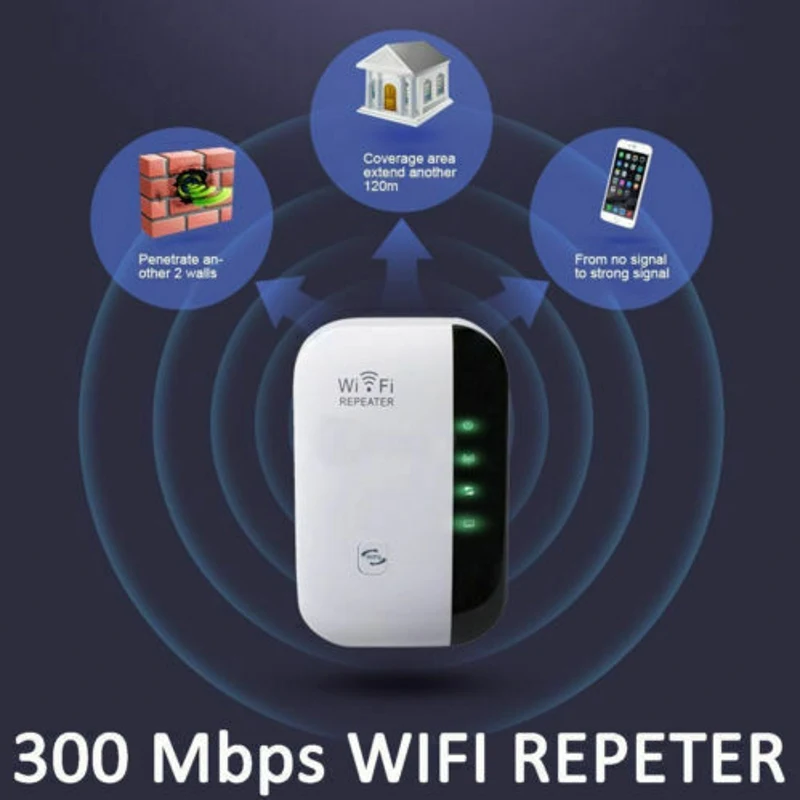 300Mbps WiFi Repeater WiFi Extender Amplifier WiFi Booster Wi Fi Signal 802.11N  Wireless Wi-Fi Repeater Access Point