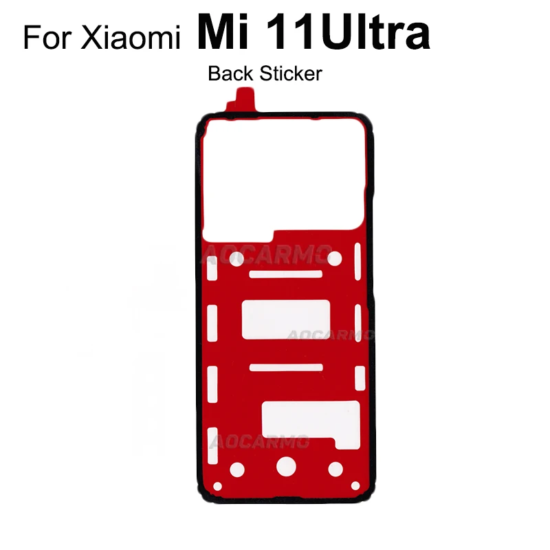 Aocarmo Front And Back Cover Adhesive For Xiaomi 11 Ultra Mi 11U Rear Housing Battery Cover Sticker Glue Tape Replacement