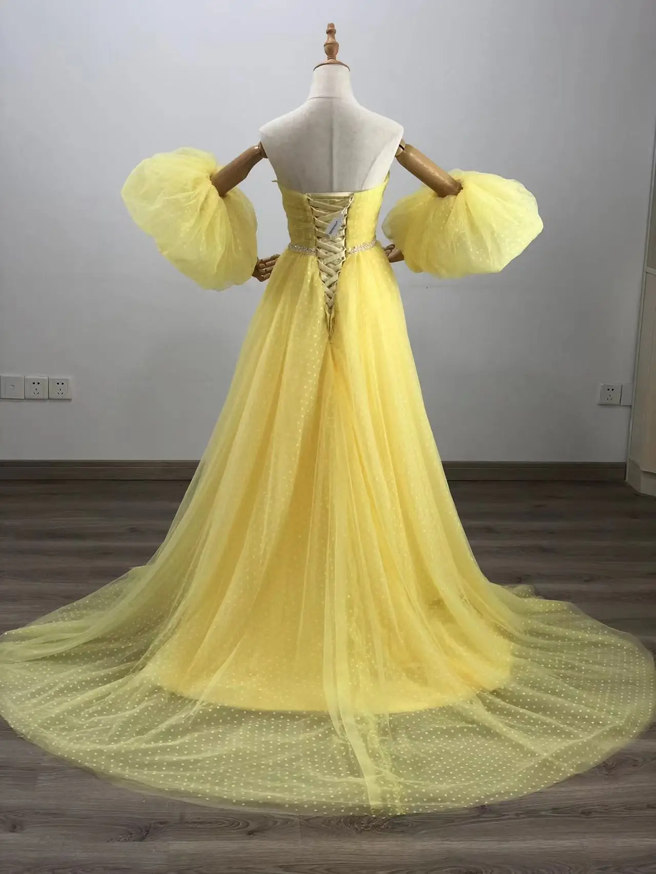 BEPEITHY Customized Sweetheart Long Evening Dress Party Elegant 2022 Robe De Soiree Detachable Sleeves Prom Dresses With Belt