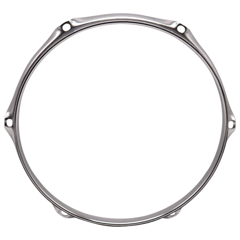 14 Inch 6 Holes and 16 Inch 8 Holes 1.5mm Thickness Snare Drum Hoop Iron Drum Rim Silver Color Drum Ring 1 Piece Drum Parts