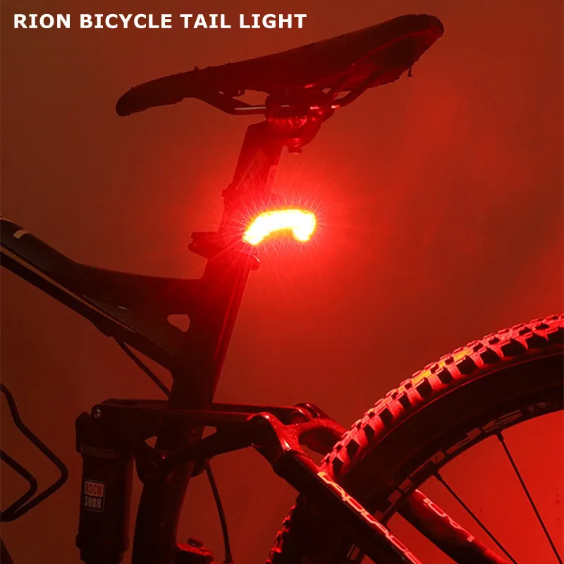 RION  Bicycle Light Bike Tail Lamp Wireless Remote Control Cycling Taillight With Electronic Bike Horn Set Luz bicicleta