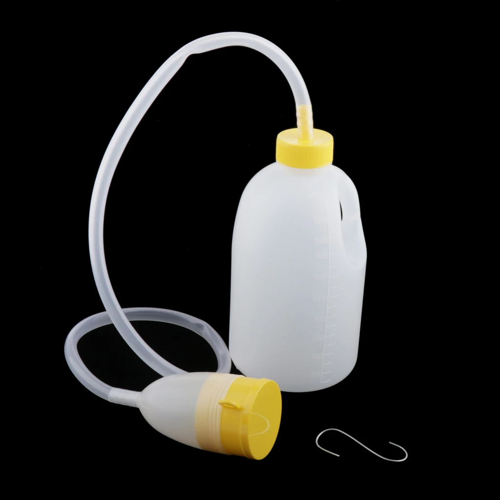 1700ml Travel Car Outdoor Male Bed Pee Urinal Tube Bottle Night Drainage Emergency Toilet Pouch image 4
