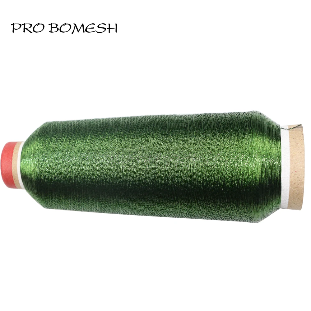 Pro Bomesh 1Pcs 2000m 300D Metallic Thread Wrap Guide Refit Repair Rod Guide Component DIY Rod Building Accessory Pole