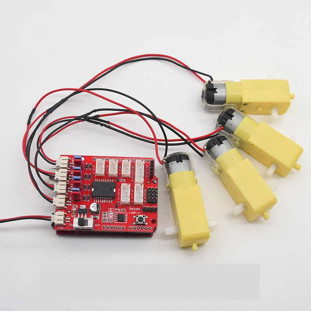 Keyes L298P DC Motor Driving Shield scheda di espansione 2.54mm interfaccia testata femmina per Arduino Smart Car