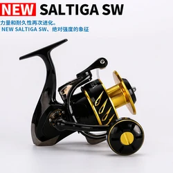MADMOUSE Saltiga SW4000XG SW6000HG SW10000HG Saltwater Spinning Fishing Reel 11+1 Bearings Spinning Jigging Reel 35kg DragPower