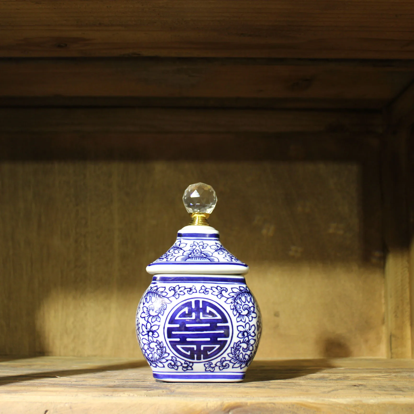 

Ceramic canister, Ceramic pot, Blue and white