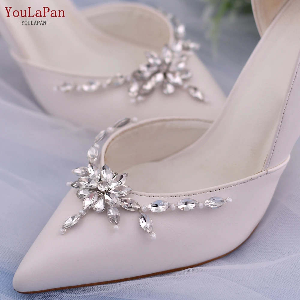 YouLaPan-Clip de zapato con diamantes de imitación para mujer, accesorio de hebilla de tacón alto para boda, dijes artesanales, decoración, novedad de 2021, X34