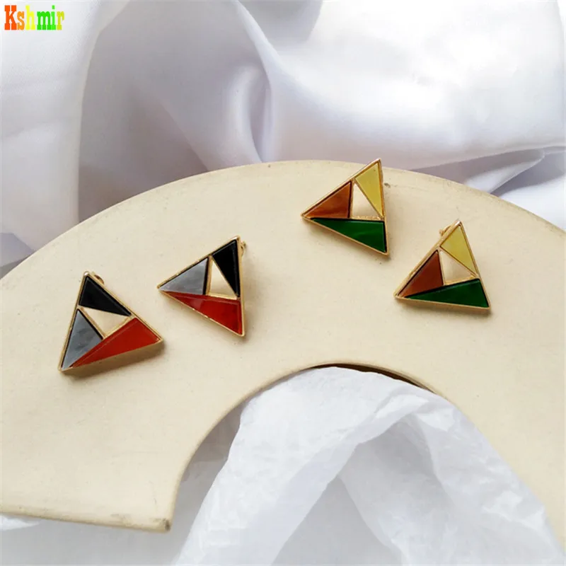 fashionable earrings Fashion trend Ms decoration earrings Colourful matching earrings Geometric accessories wholesale earrings