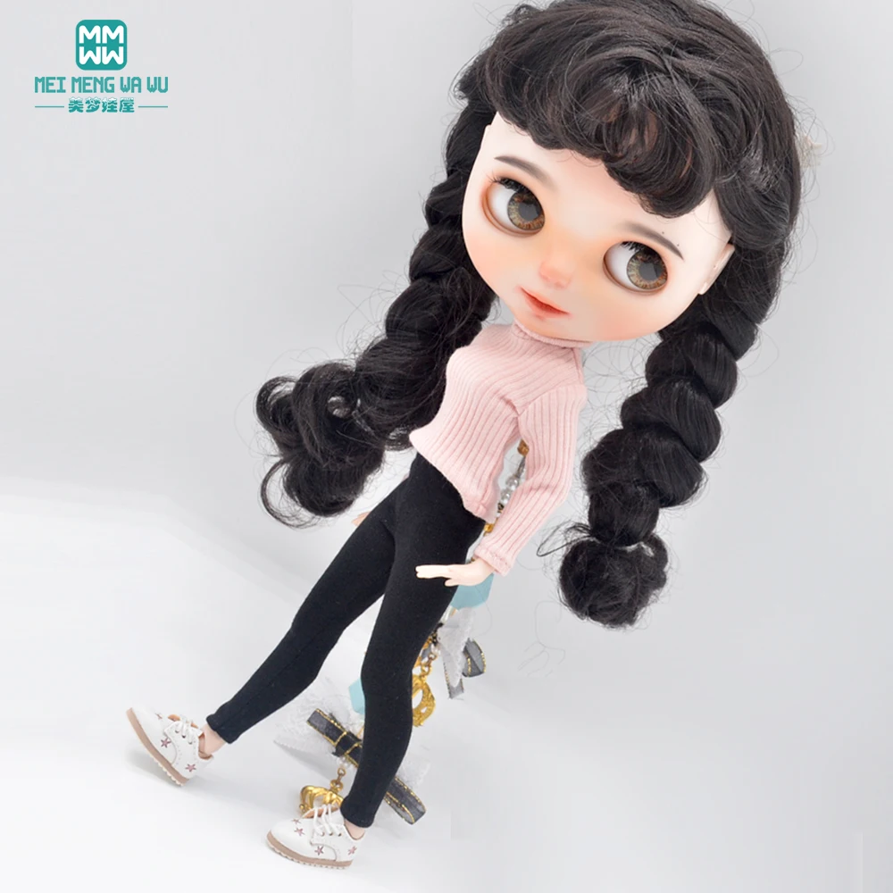 NEU 28-30cm Blyth Kleidung Azone OB22 OB24 Spielzeug Puppenzubehör Rollkragenpullover, Jogginghose, Schuhe – Detail 5