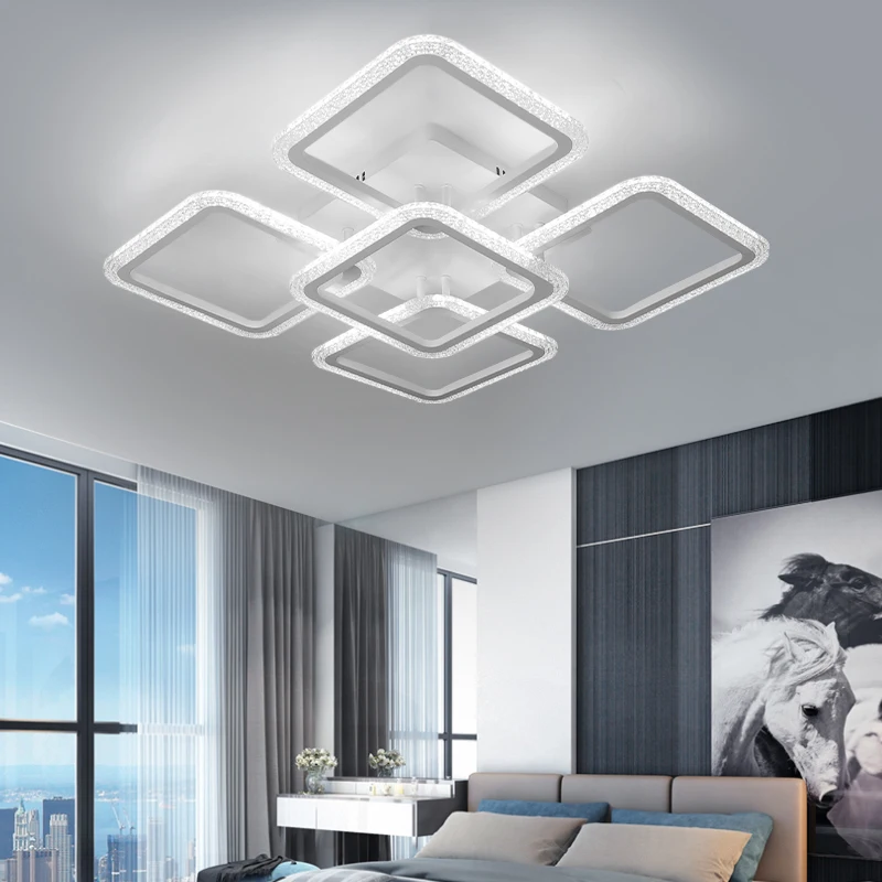 Nordic bedroom living room ceiling chandelier dimming ceiling lamp for kitchen restaurant led chandelier hotel interior lighting