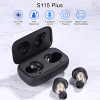 Original SYLLABLE S115 Plus Fit for BT V5.2 bass earphones wireless headset of QCC3040 Chip S115 Plus Volume control earbuds