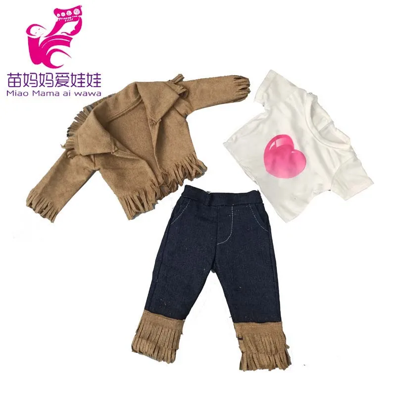 43cm Doll Clothes Coat Nenuco Ropa Y Su Hermanita 17 Inch Baby Dolls Jacket Children Girl Birthday Gifts
