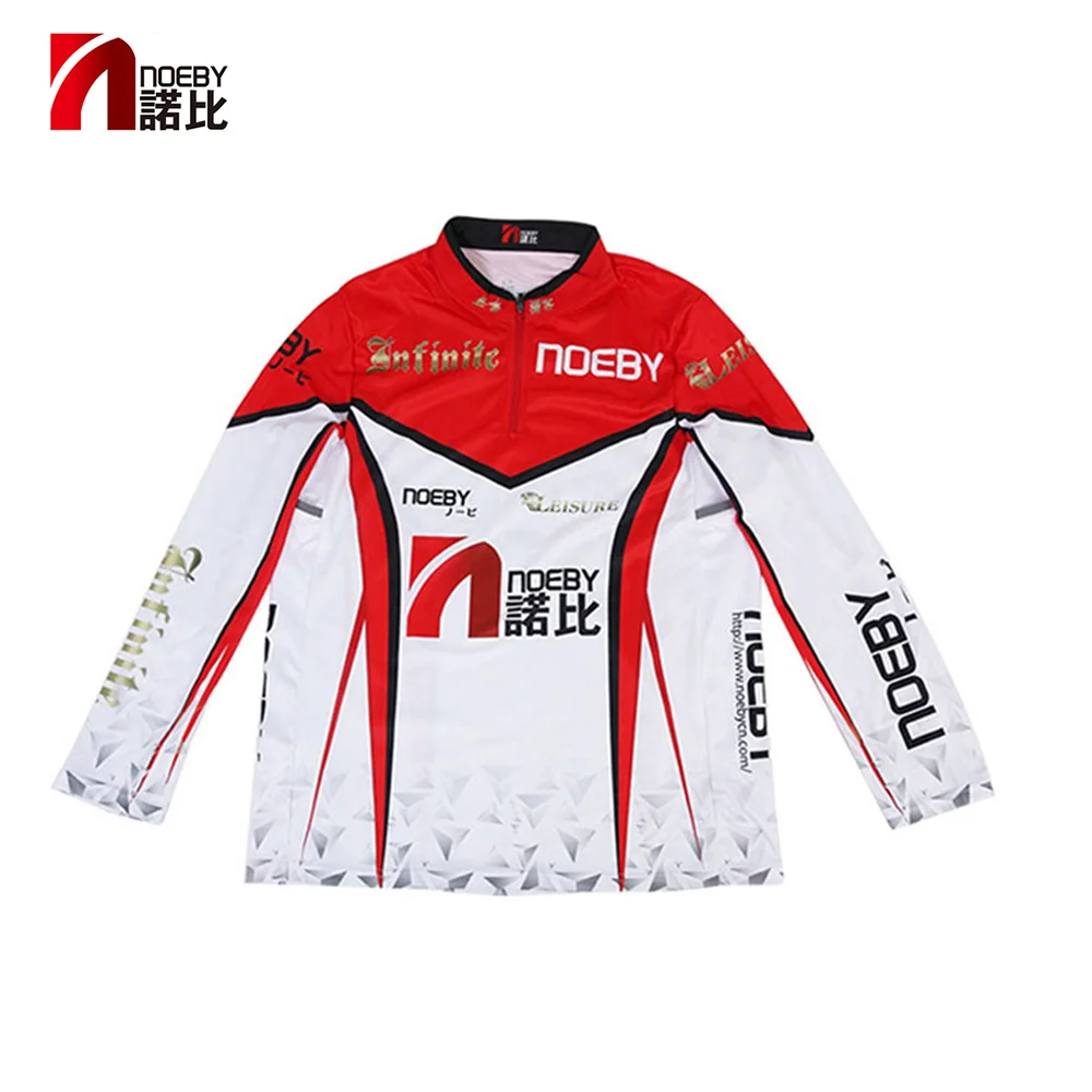 Noeby-Long Sleeve Fishing Clothes, Quick Dry Shirt, Anti-friction Printing Clothes, Fishery Supplies, Accessories, Clothing